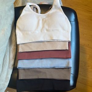 aerie seamless padded racer back bralettes bundle of 6